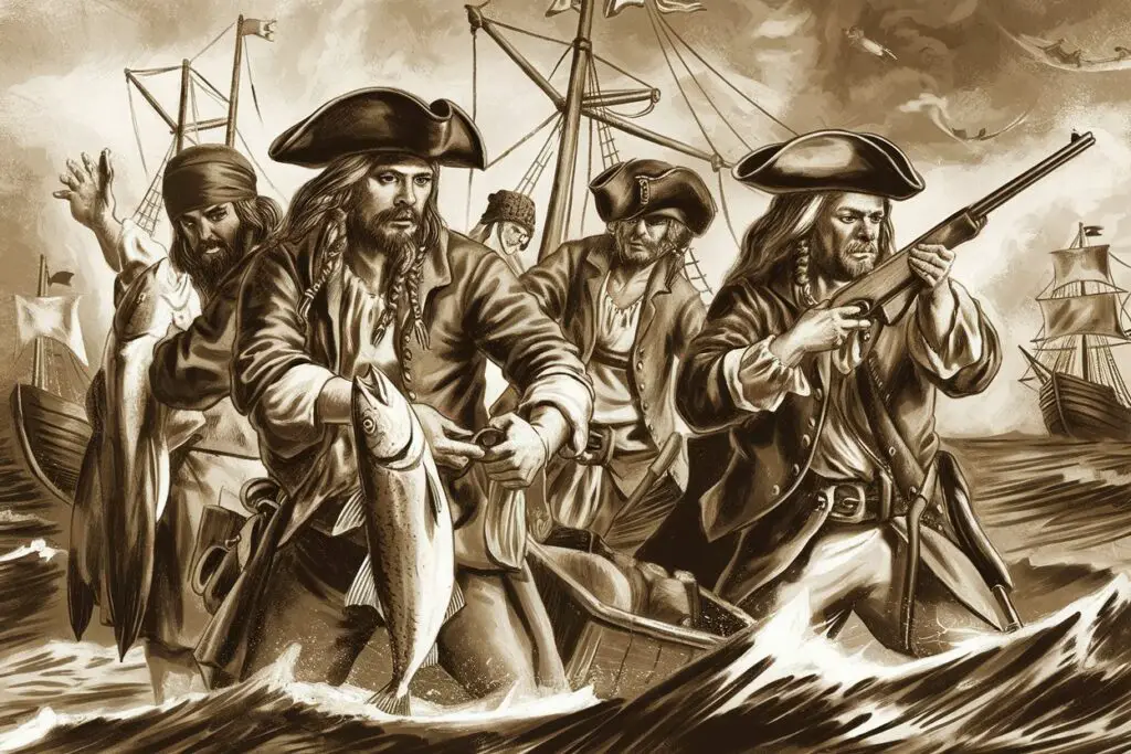 Fishing and Hunting at Sea to Supplement Supplies
