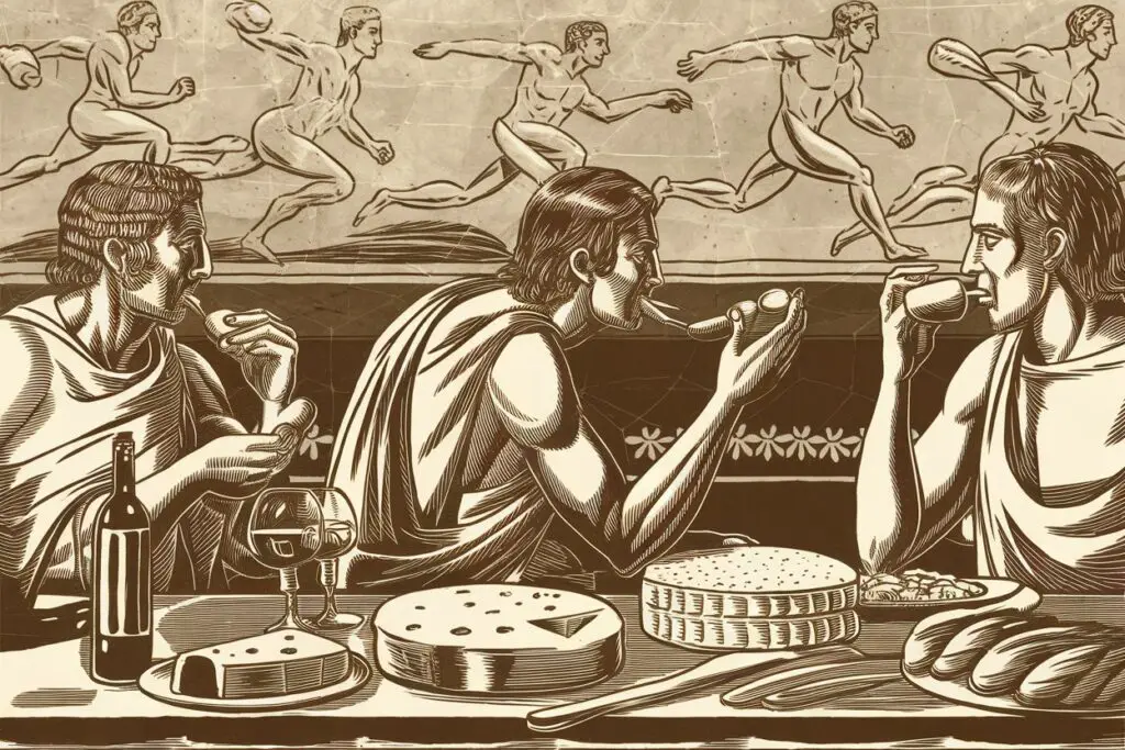 Specialized Diets—Wine, Cheese, and High-Protein Meals in Ancient Olympic
