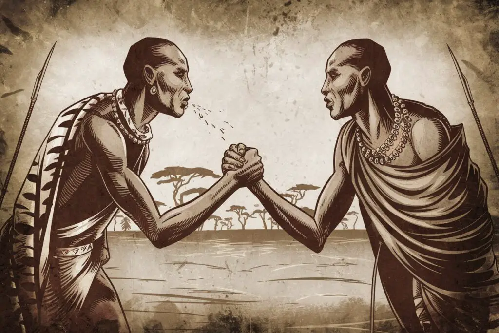 Spitting on the Hand—A Friendship Greeting in Some African Cultures