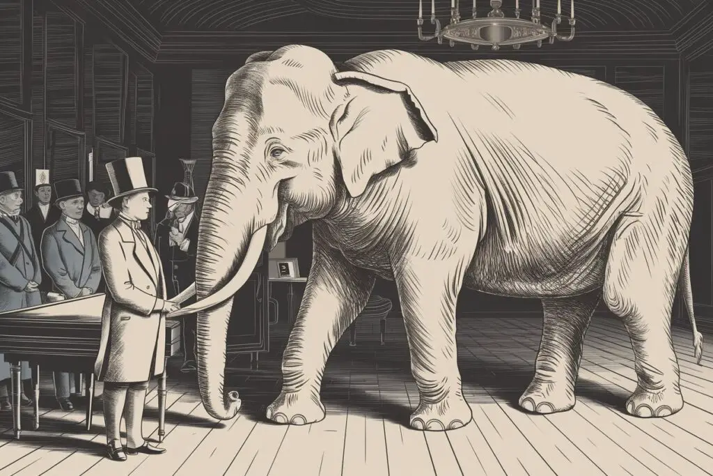 Taxidermied Elephant from the King of Siam to Queen Victoria