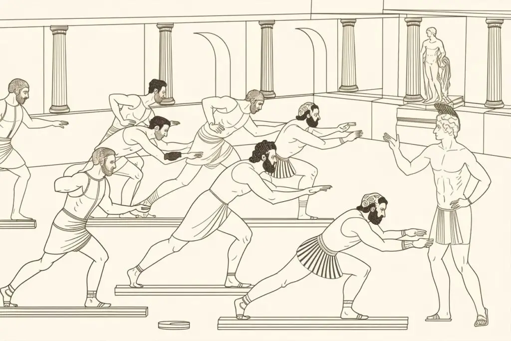 Training for the Olympics in ancient Greece
