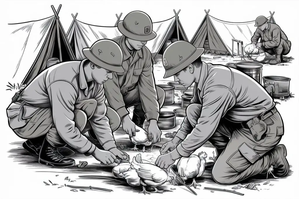 Using Live Chickens for Survival Practice